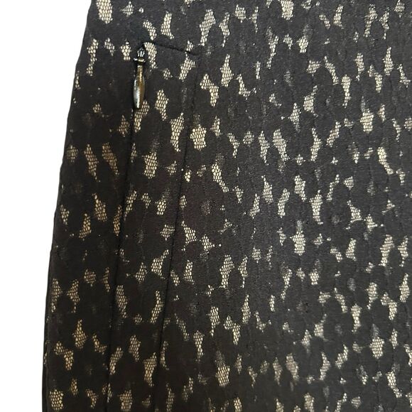 Wolford Black Lace Bonded Trousers Pull On Pants Leggings Pockets Luxury Sz 6 - Picture 3 of 7